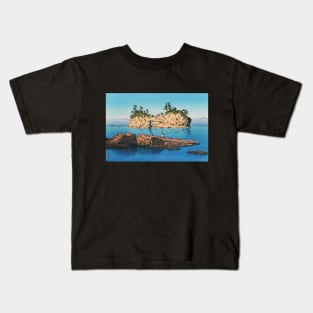 Engetsu Island in Shirahama by Kawase Hasui Kids T-Shirt